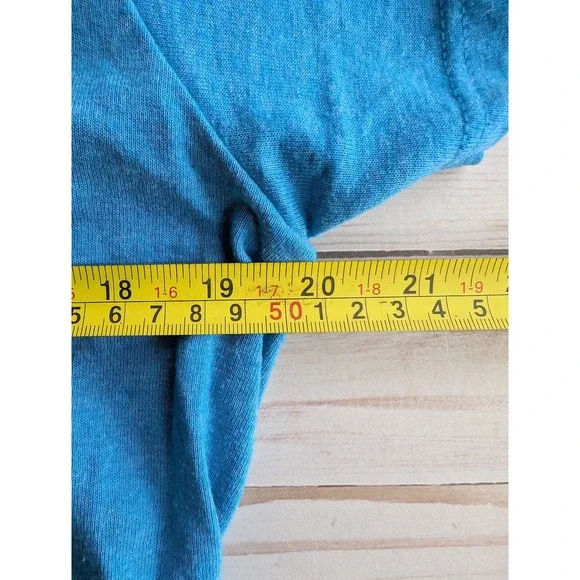 Gildan Size Large Womens Blue Canning Graphic Short Sleeve Casual Top - Picture 4 of 8